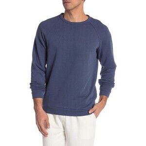 Onia Men's Dave Raglan Long Sleeve Boat Graphic Sweatshirt In Blue Size L $140